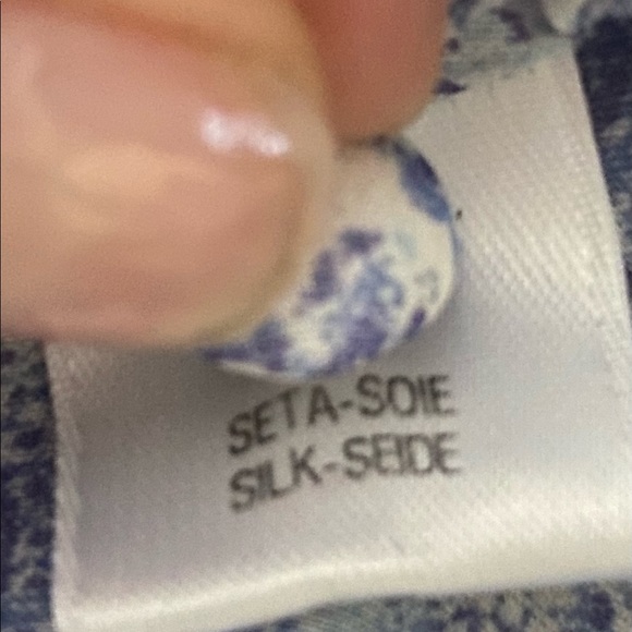 Lorenzini silk blouse size 0 - Picture 7 of 8